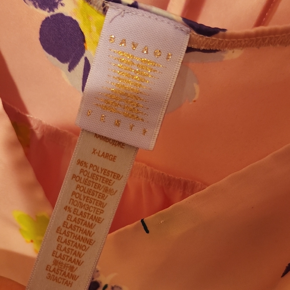 Savage X Fenty Pink Floral Pajama Set - Picture 8 of 8